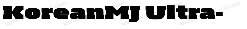 KoreanMJ Ultra字体转换